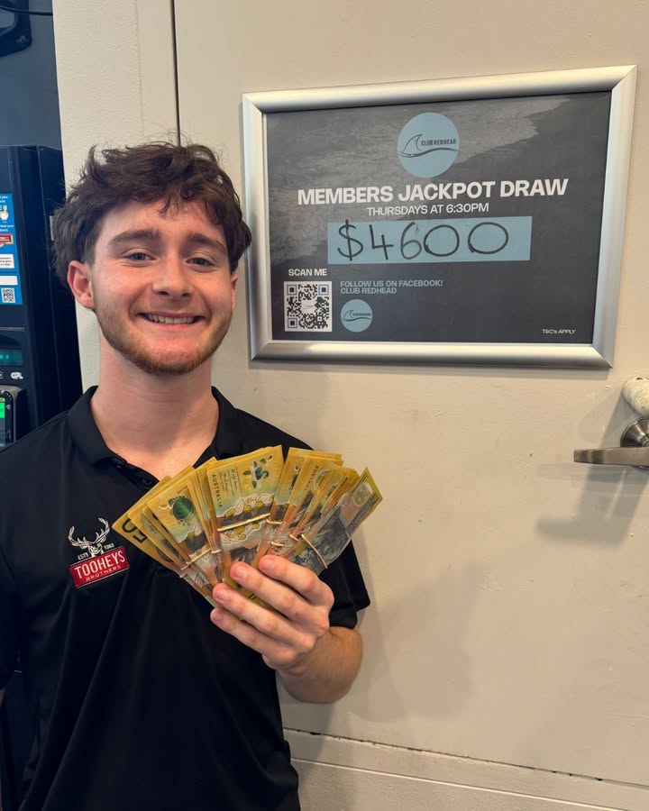 Featured image for “Members Jackpot Draw at Club Redhead”