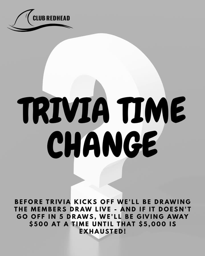 Featured image for “Trivia Moves to 8pm Thursday 5th March”