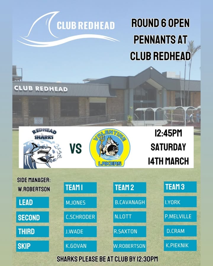 Featured image for “Open Pennants: Club Redhead vs Valentine Lakers”