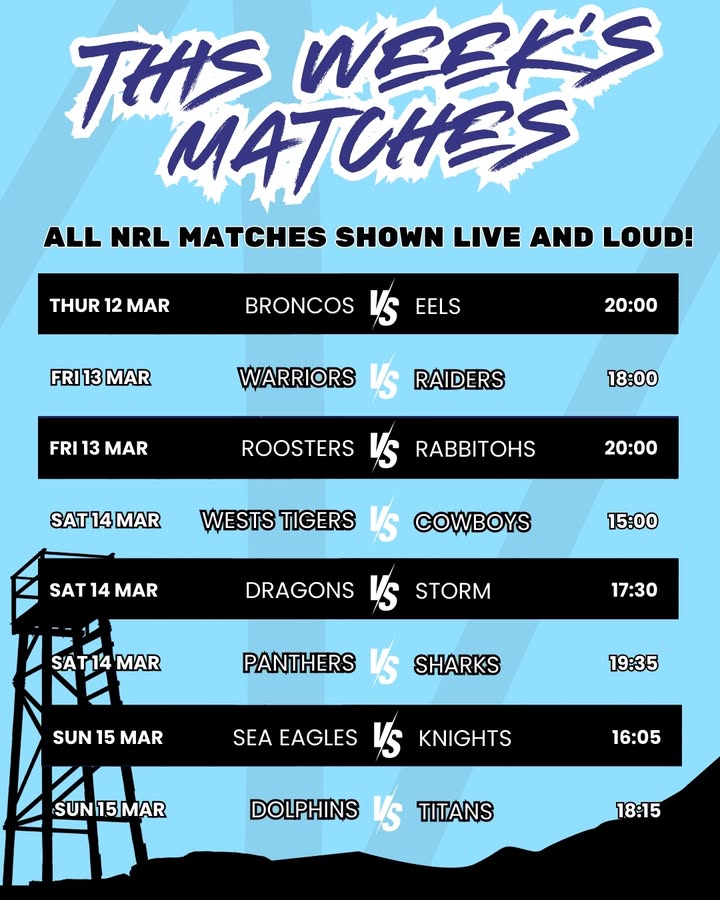 Featured image for “Live NRL Action This Week at Club Redhead”