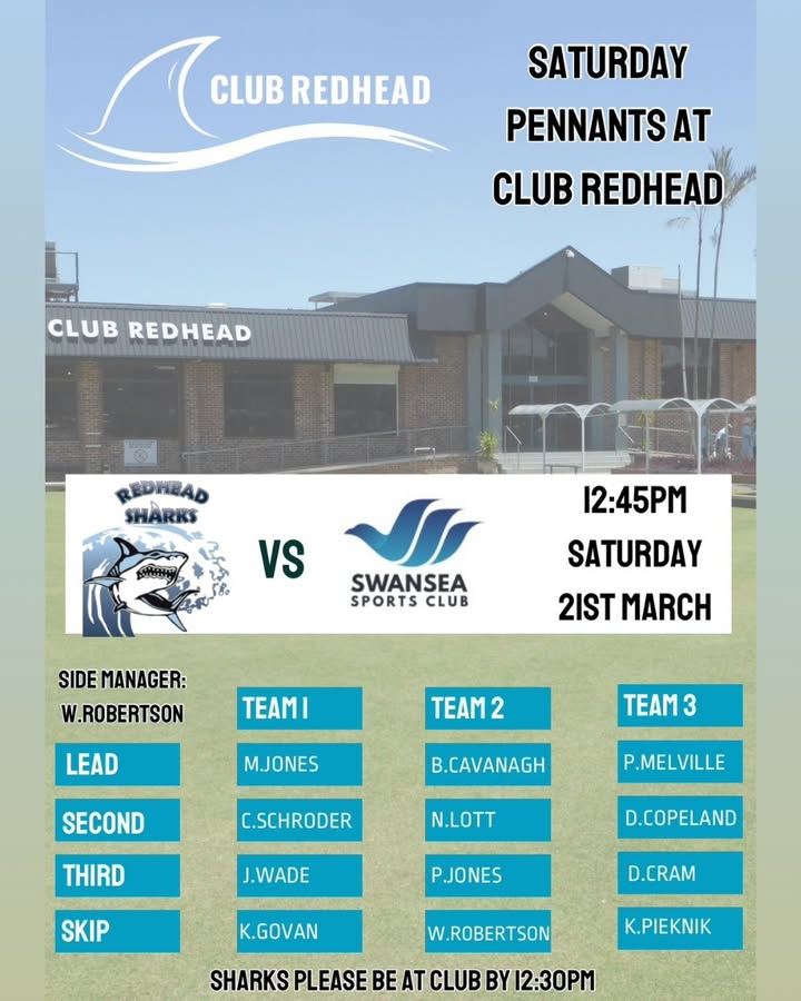 Featured image for “Saturday Pennants at Club Redhead”