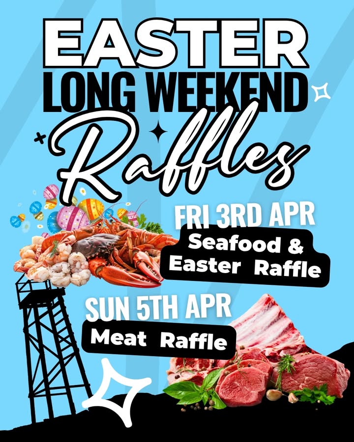 Featured image for “Easter Weekend Raffles at Club Redhead”