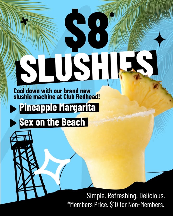 Featured image for “$8 Slushies Now Available at Club Redhead”