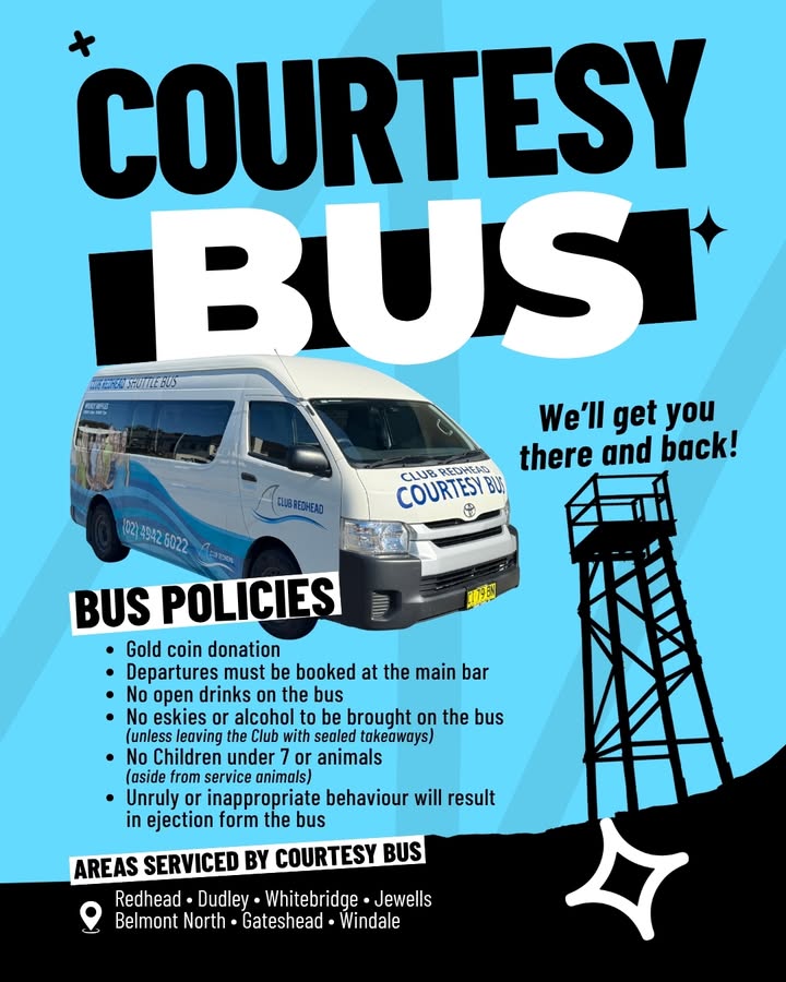 Featured image for “Courtesy Bus Now Available at Club Redhead”