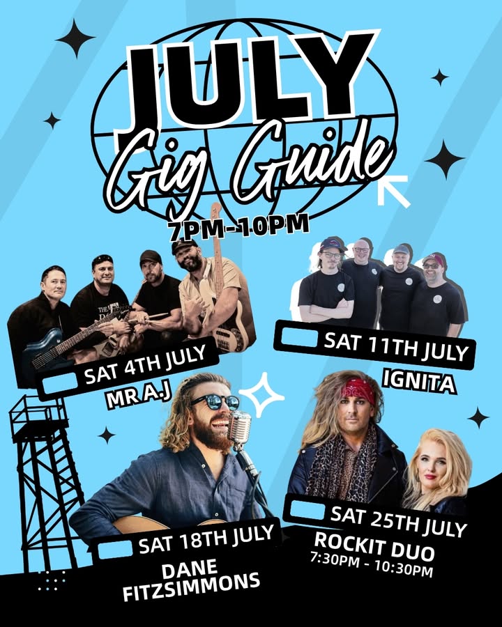 Featured image for “Live Music in July at Club Redhead”