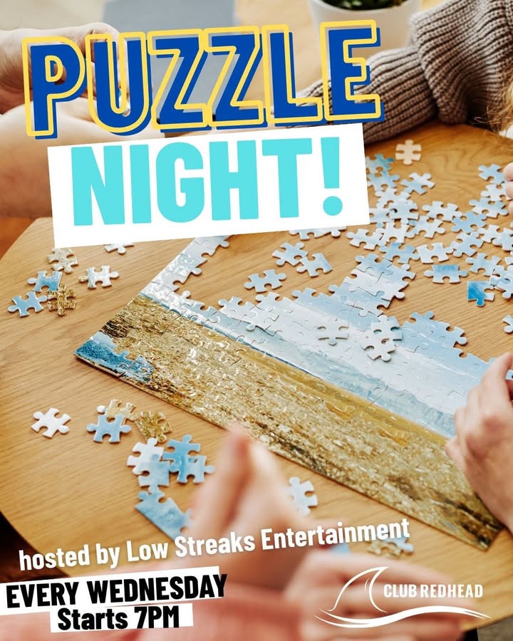Featured image for “Puzzle Night at Club Redhead – Win Bar Tabs and Club Cash”