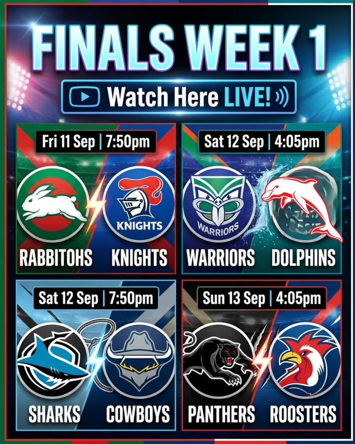 Featured image for “NRL Finals Week 1 Live on the Big Screen at Club Redhead”