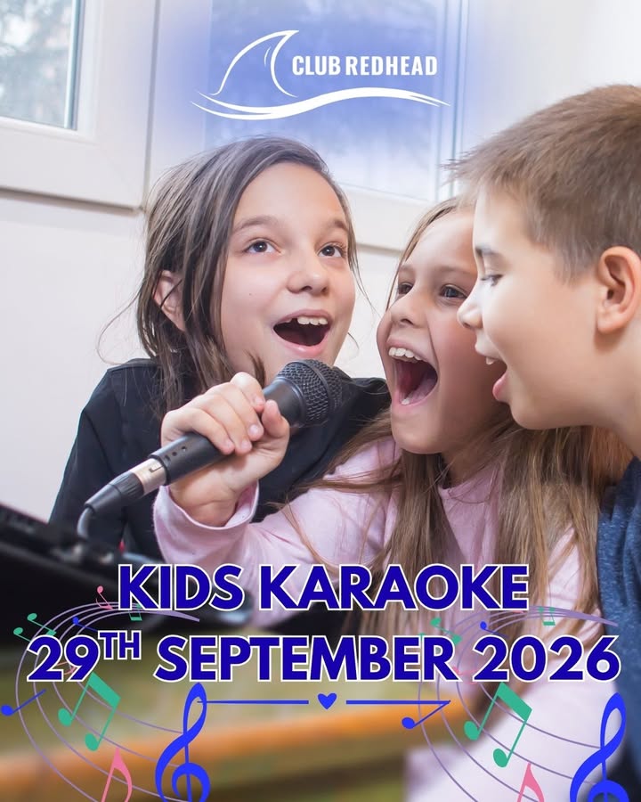 Featured image for “Kids Karaoke at Club Redhead – 29th September 2026”