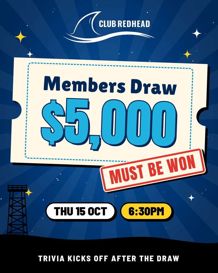 Featured image for “Members Draw Jackpot $5,000 at Club Redhead”
