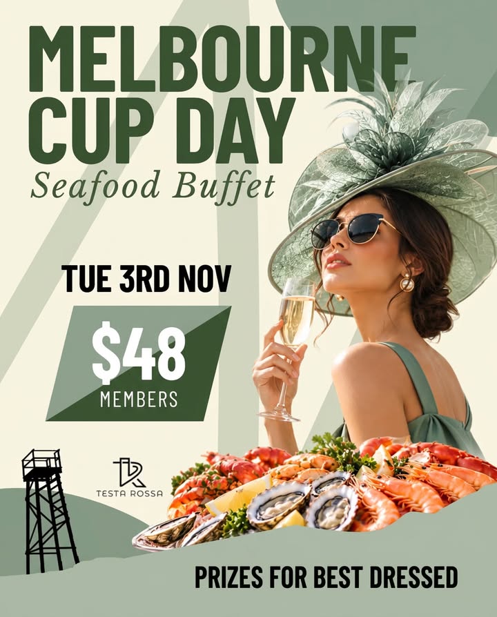 Featured image for “Melbourne Cup Day Seafood Buffet at Testa Rossa”